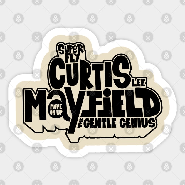 Curtis Mayfield - People get Ready Sticker by Boogosh